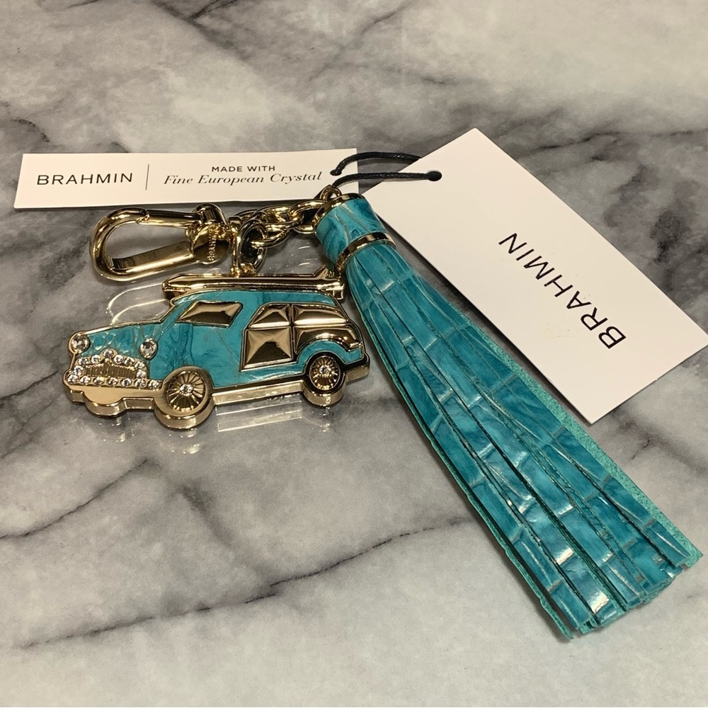 BRAHMIN Copa Charm Tassel Mermaid Green Melbourne NWT